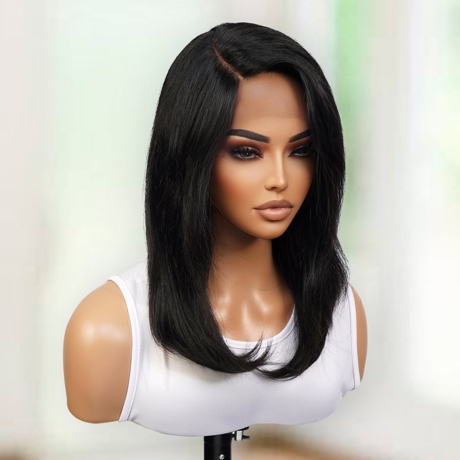 100% Indian Remi Human Hair Wet & Wavy T-Part Lace Wig Kai