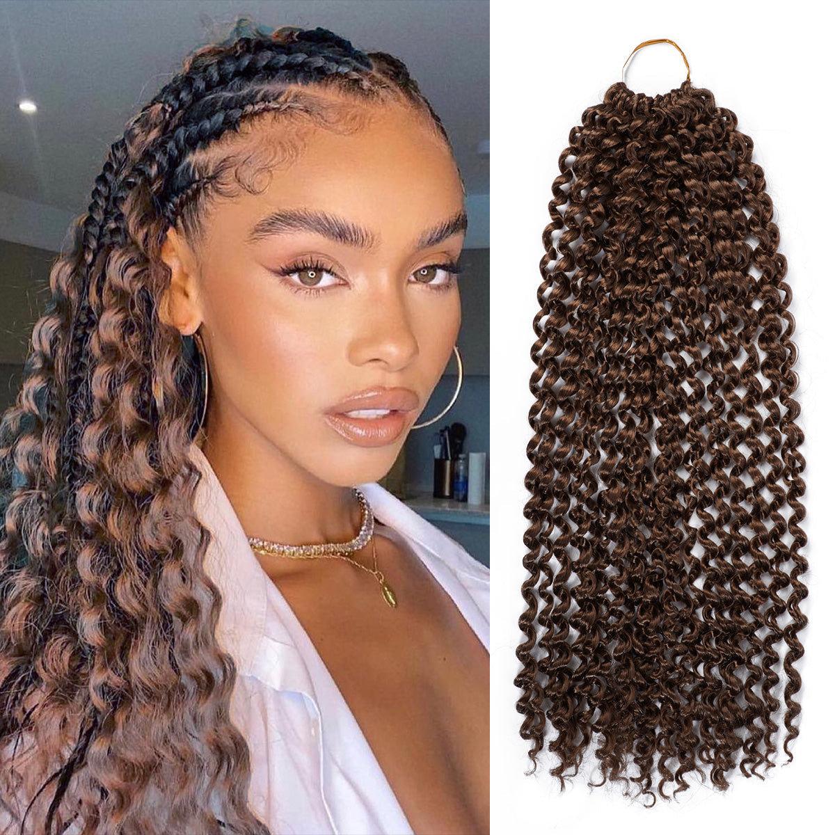 Authentic Synthetic Hair Crochet Braids 6X Value Pack Ocean Wave 20