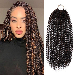 Authentic Synthetic Hair Crochet Braids 6X Value Pack Water Wave 22"