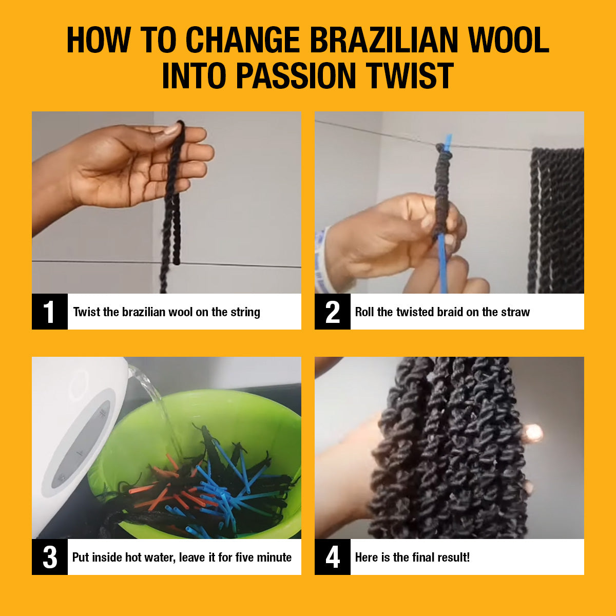 Safe and Durable Brazilian Wool Hair for Pro Stylists 