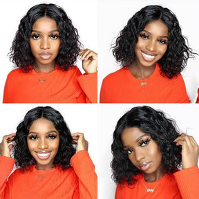 Pure Brazilian Virgin Remi Human Hair T-Part HD Lace Wig Water Fall